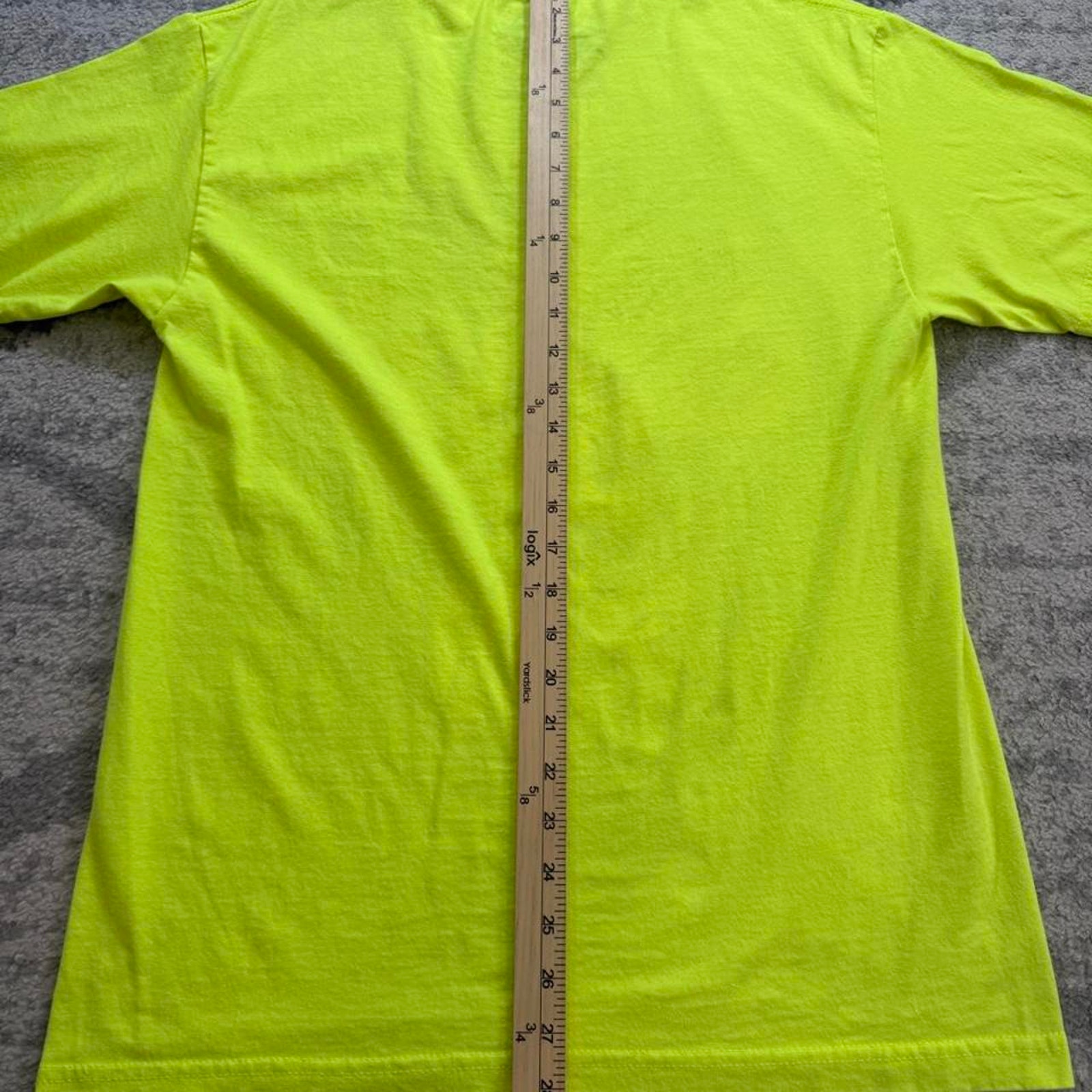 Riff Raff Mens Neon Yellow Burly Boys Short Sleeve T-Shirt Size Medium. — image 7 of 7